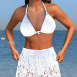 Porto Cervo - Elegante bikini in pizzo monocolore A minha loja