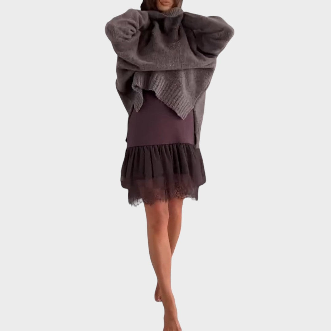 Tereza - Completo elegante di maglione e vestito A minha loja