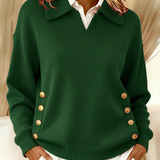 VYNETTE | V-NECK SWEATER WITH COLLAR A minha loja