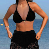 Porto Cervo - Elegante bikini in pizzo monocolore A minha loja