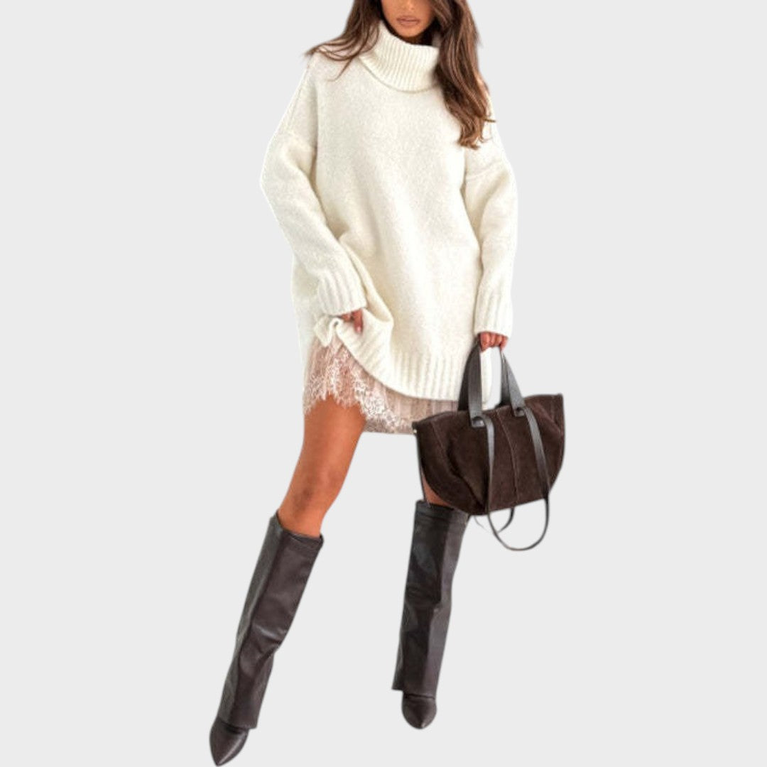 Tereza - Completo elegante di maglione e vestito A minha loja