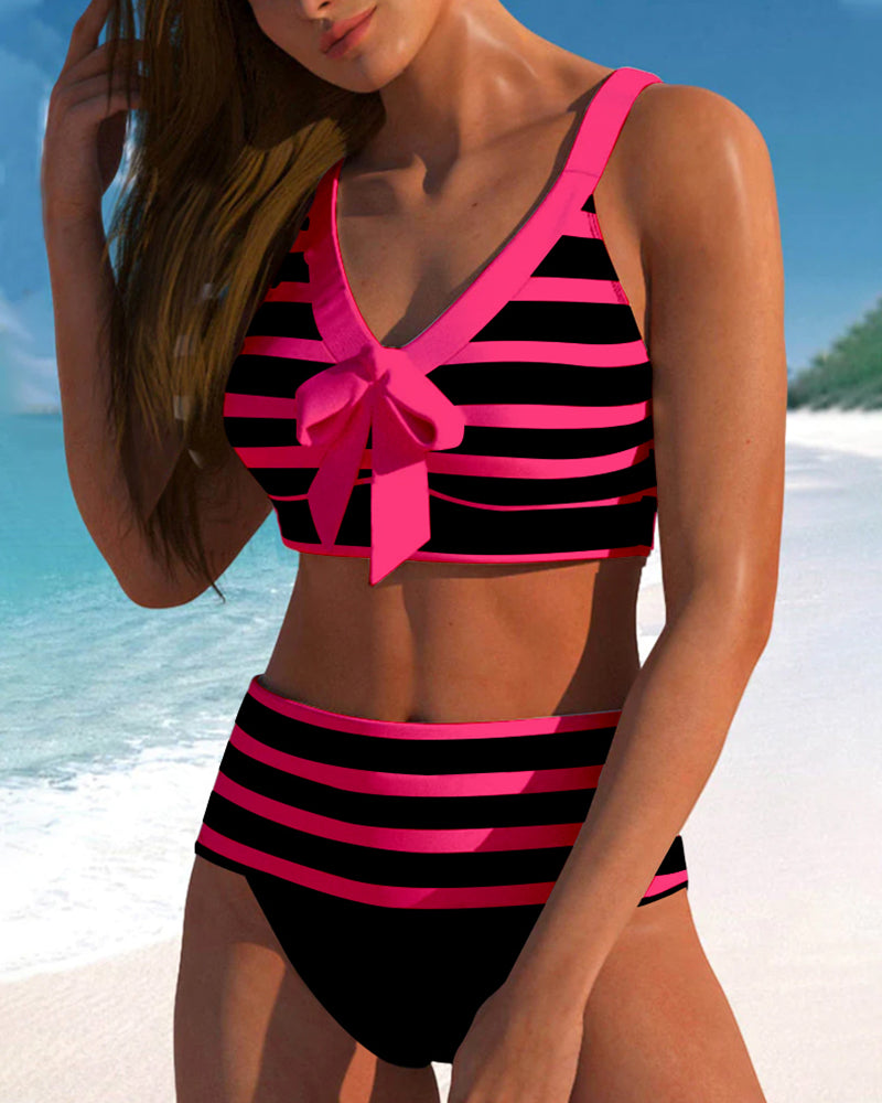 Varenna - High-Waisted Striped Bikini A minha loja
