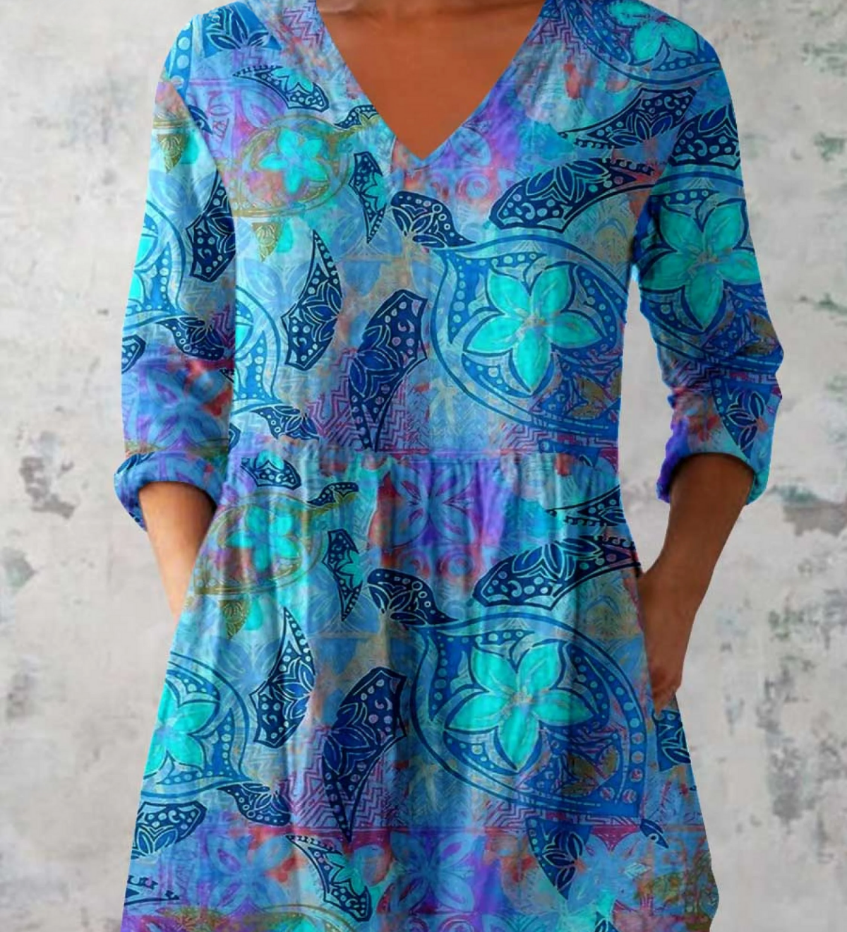 "Juliette | Blusa Lunga con Scollo a V". A minha loja