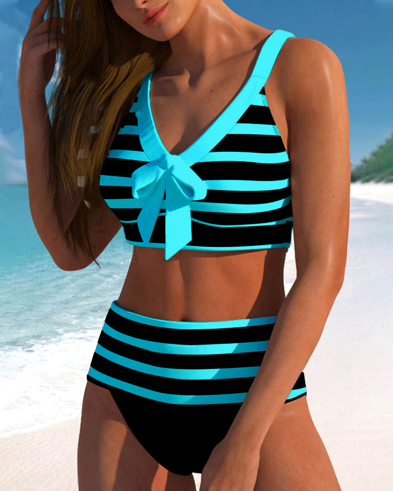 Varenna - High-Waisted Striped Bikini A minha loja