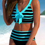 Varenna - High-Waisted Striped Bikini A minha loja