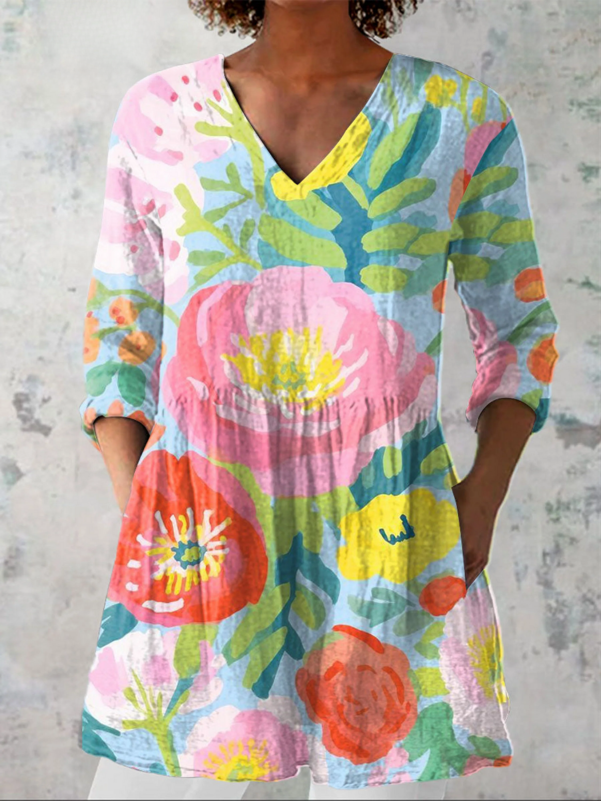 Helene | Blusa Lunga con Scollo a V A minha loja