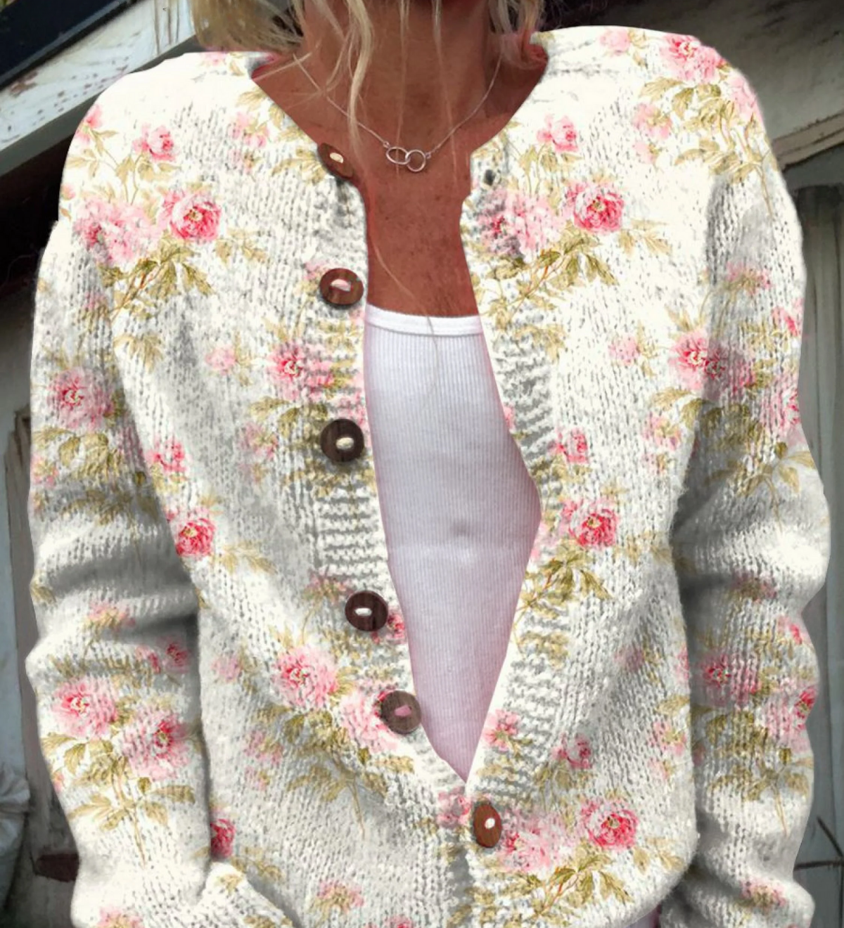 KERENSA | Vintage Floral Cardigan A minha loja