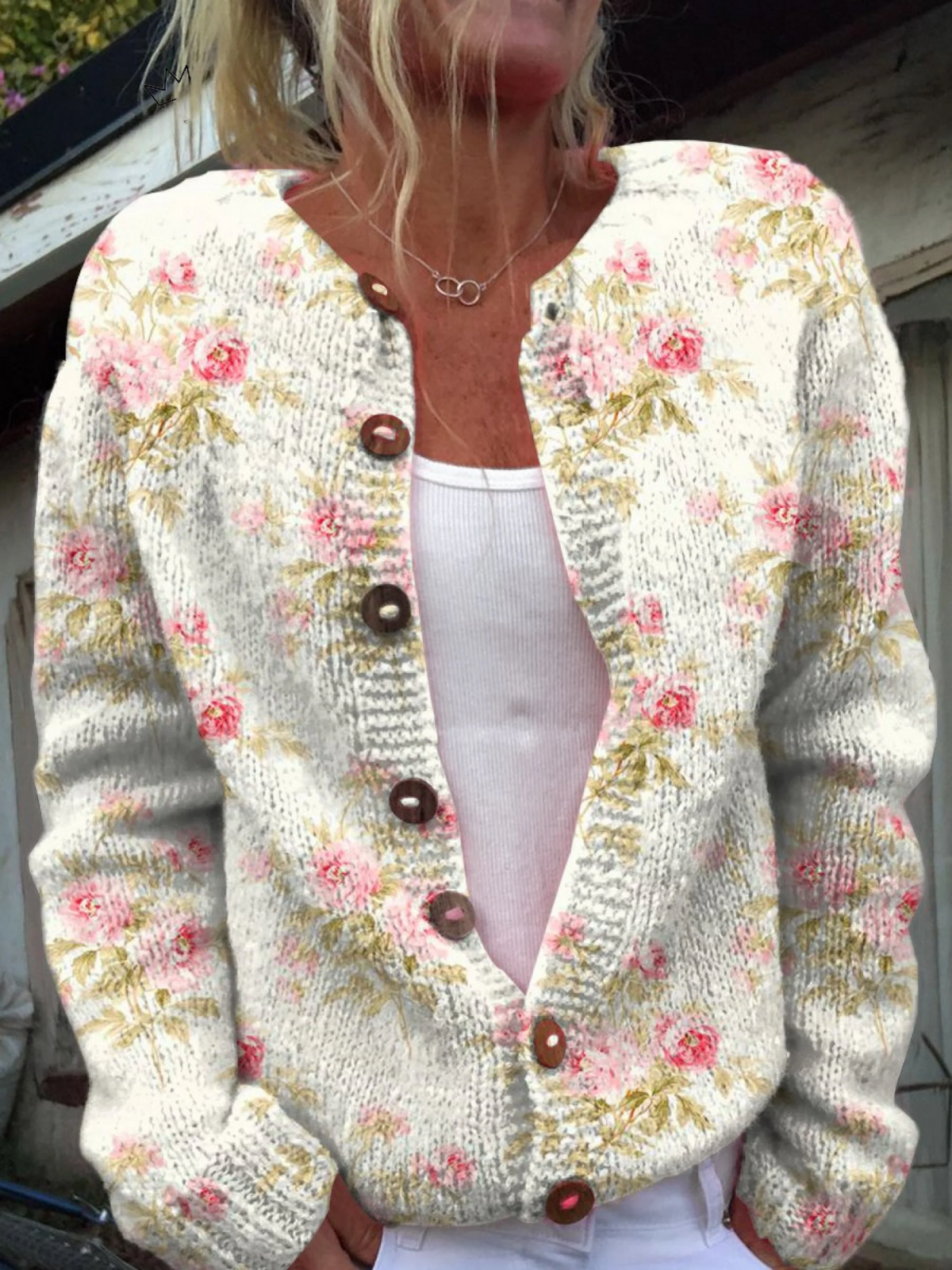KERENSA | Vintage Floral Cardigan A minha loja