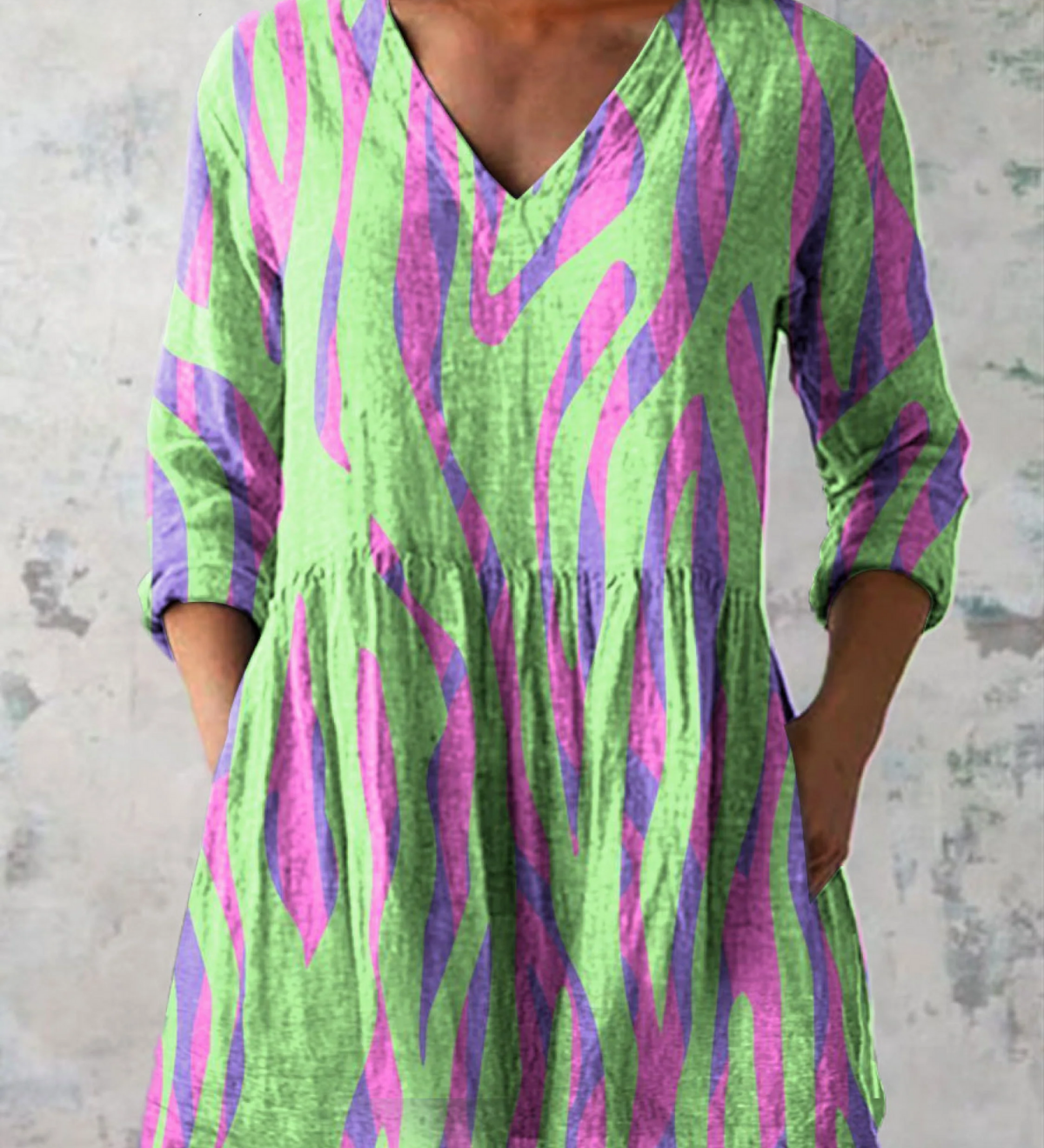 "Oceane | Blusa Lunga con Scollo a V". A minha loja