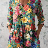 Nora | Blusa Lunga con Collo a V A minha loja