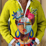 ONA | CARDIGAN CON STAMPA ARTISTICA