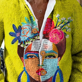 ONA | CARDIGAN CON STAMPA ARTISTICA