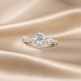 Anello Aurora Vine in Zirconia Bianco e Oro
