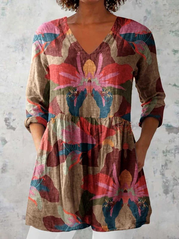Sarah | Blusa Lunga con Scollatura a V A minha loja