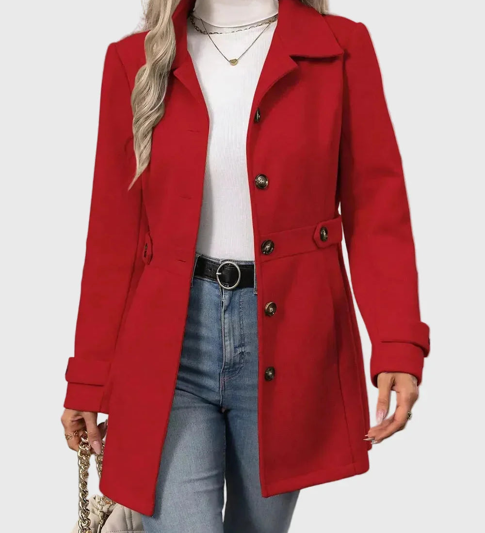 Veronika – Cappotto urbano premium con bottoni A minha loja