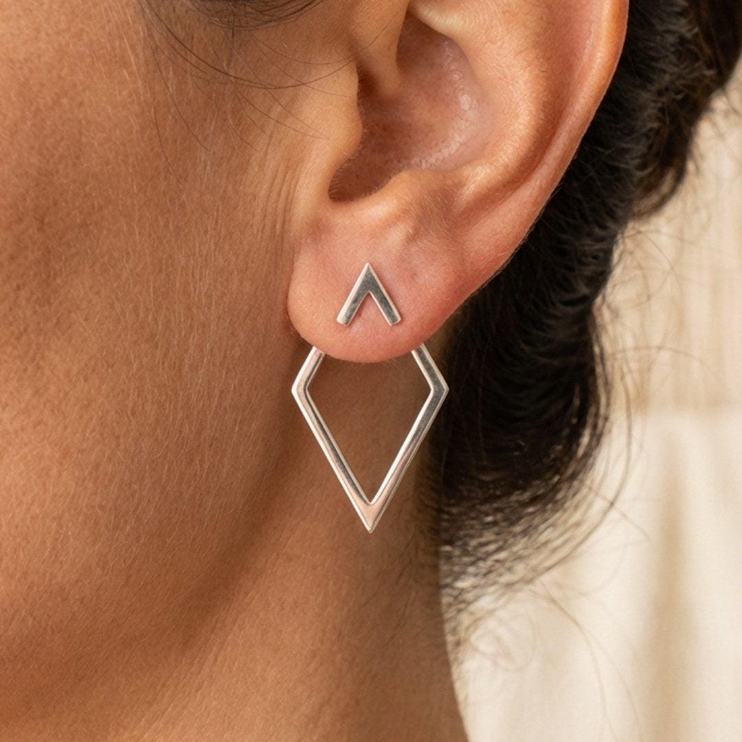 Orecchini Geometrici Bohemien a Perno