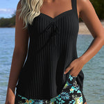 Amalfi - Due Pezzi Tankini a Righe con Pantaloni da Spiaggia A minha loja