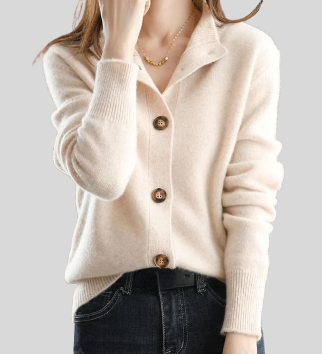 Claire | Retro-Style Cashmere Cardigan A minha loja