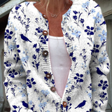 VYNORA | CARDIGAN FLOREALE VINTAGE CON BOTTONI