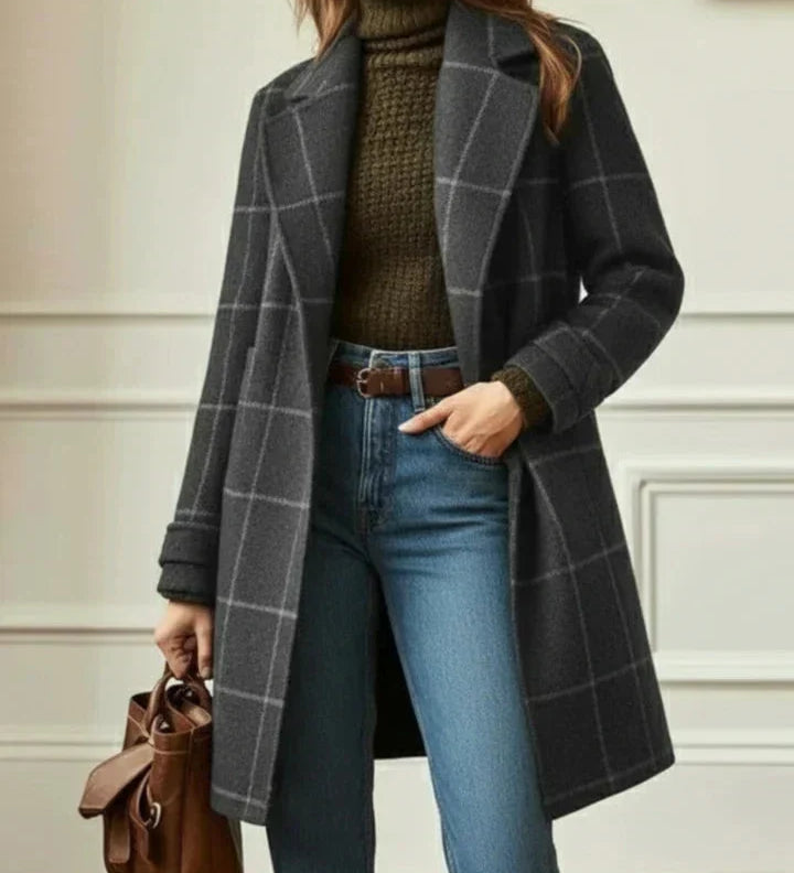 Martina - Cappotto a quadri classico A minha loja