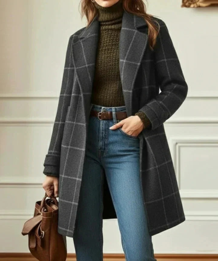 Martina - Cappotto a quadri classico A minha loja