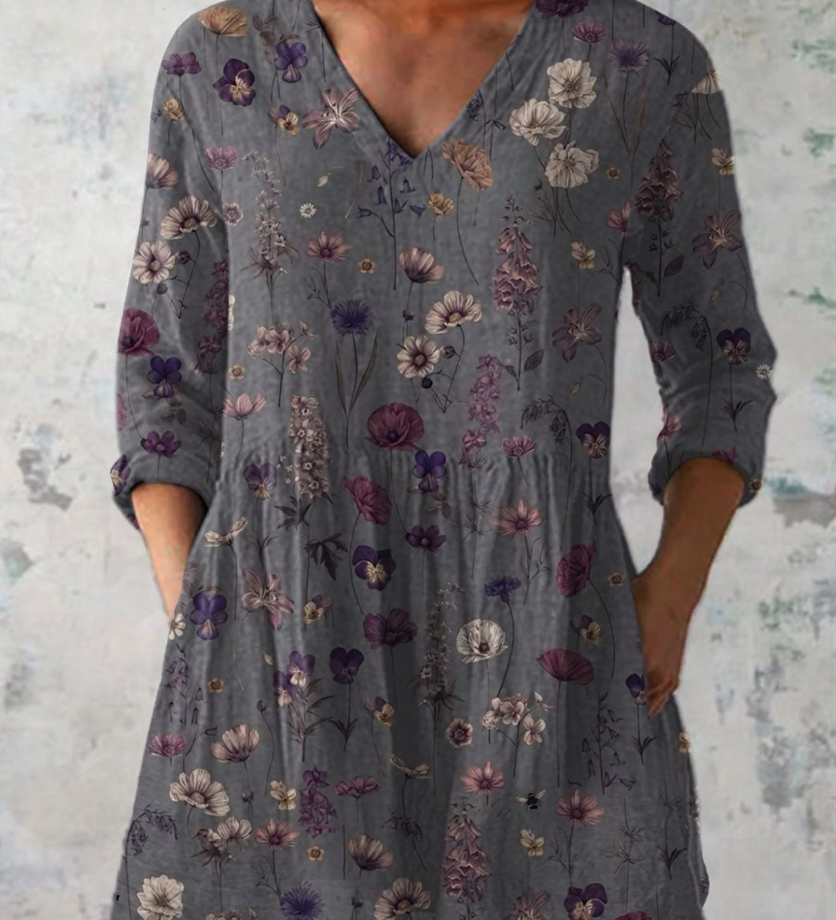 Audrey | Camicia a Manica Lunga con Scollatura a V A minha loja