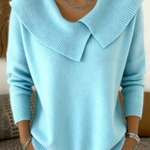 Karolína – Maglione elegante a maglia con colletto distintivo A minha loja