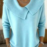 Karolína – Maglione elegante a maglia con colletto distintivo A minha loja