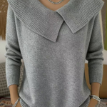 Karolína – Maglione elegante a maglia con colletto distintivo A minha loja