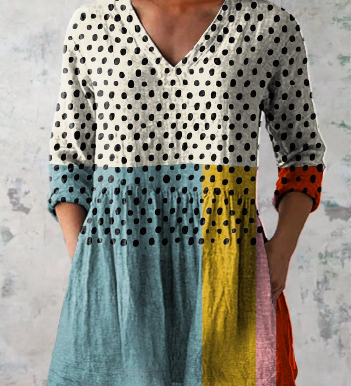 Valerie | Blusa Lunga con Scollatura a V Profonda A minha loja