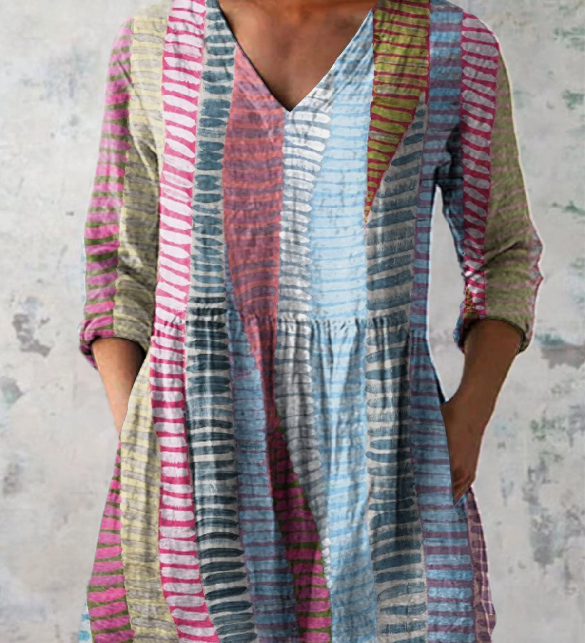 "Anais Camicia Lunga con Scollatura a V". A minha loja