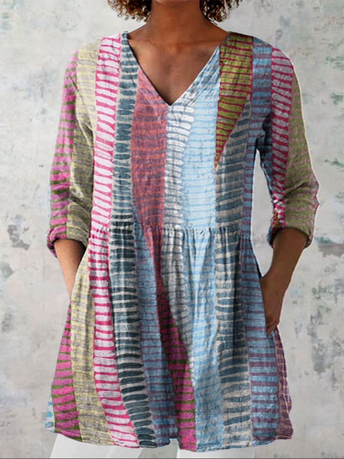 "Anais Camicia Lunga con Scollatura a V". A minha loja
