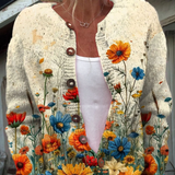 TANSY | Vintage Floral Print Cardigan A minha loja