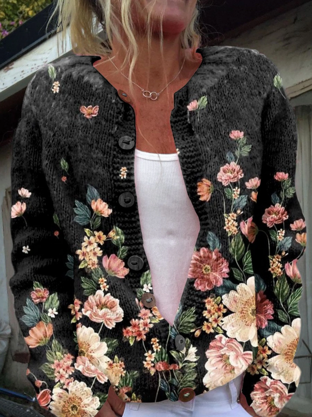 KIVARA | Vintage Floral Cardigan A minha loja