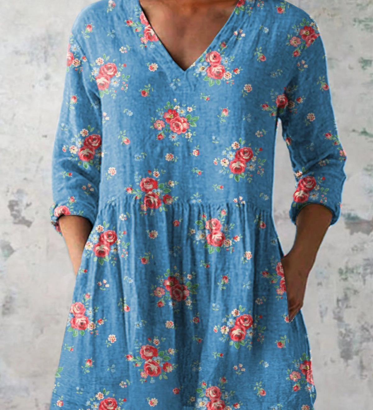 Melanie | Blusa Lunga con Scollo a V A minha loja
