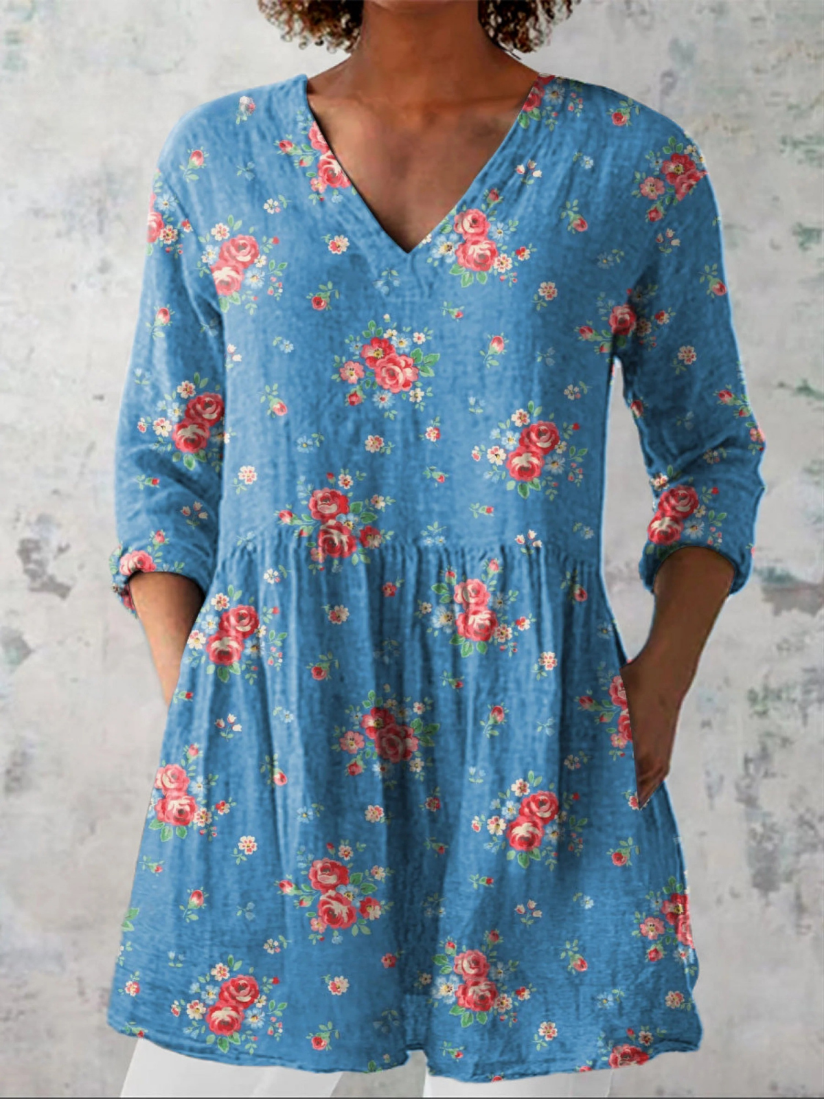 Melanie | Blusa Lunga con Scollo a V A minha loja