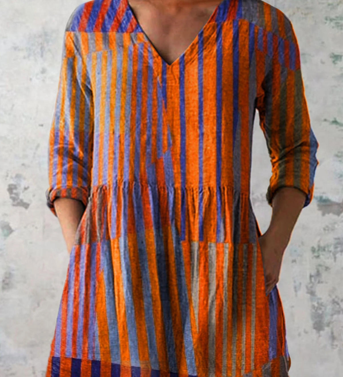 Nadia | Blusa Lunga con Scollo a V Elegante A minha loja