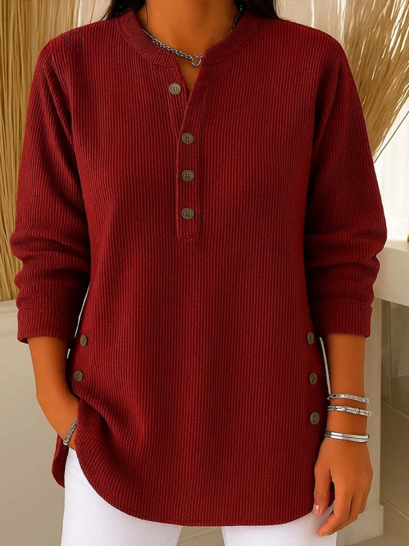 NEVA | BUTTON HENLEY TUNIC A minha loja