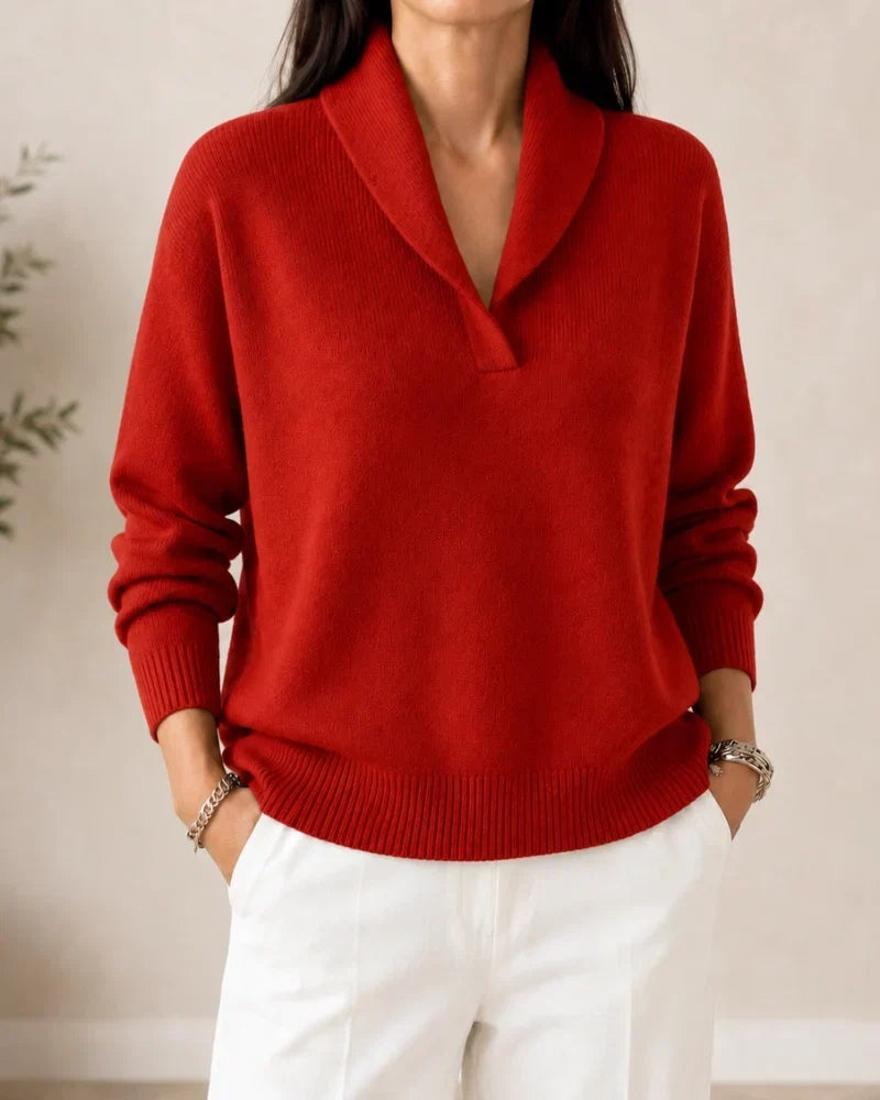 ANTONINE - SOFT V-NECK JUMPER FOR WOMEN A minha loja