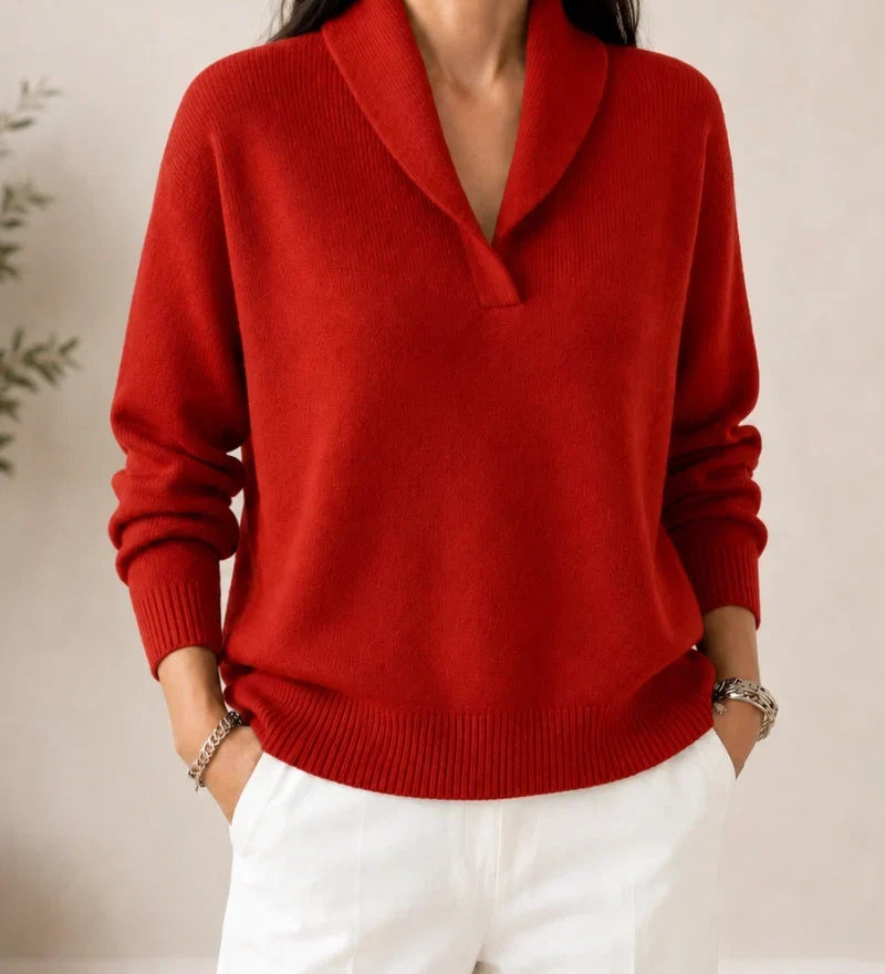 ANTONINE - SOFT V-NECK JUMPER FOR WOMEN A minha loja