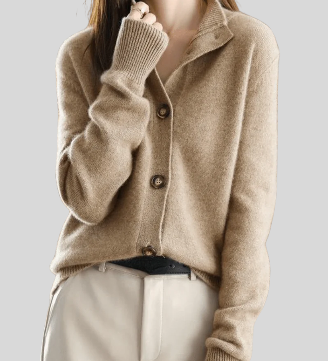 Claire | Retro-Style Cashmere Cardigan A minha loja