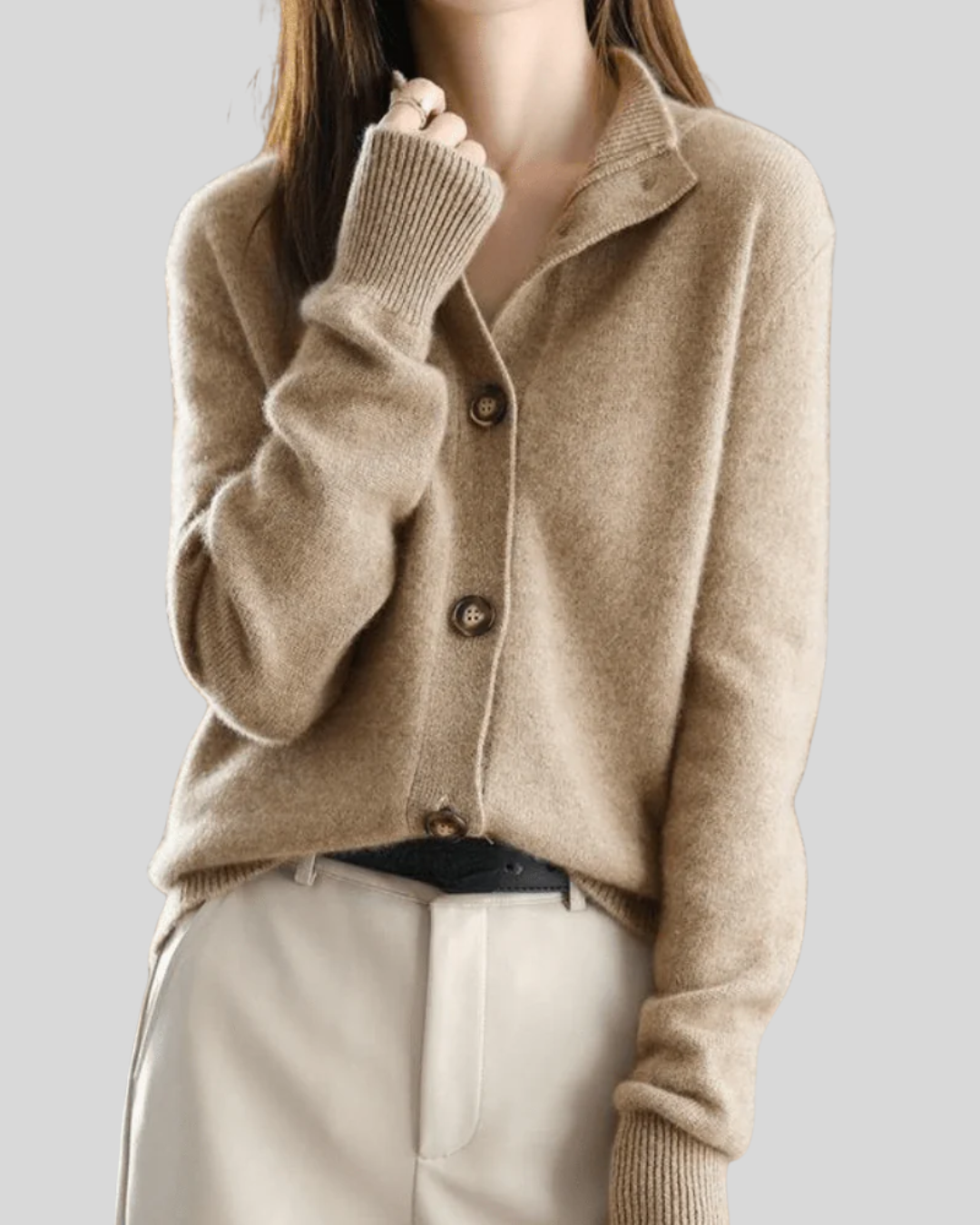 Claire | Retro-Style Cashmere Cardigan A minha loja