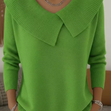 Karolína – Maglione elegante a maglia con colletto distintivo A minha loja