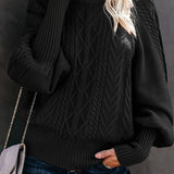 Lory | Maglione Casual Lungo a Maniche Lunghe A minha loja