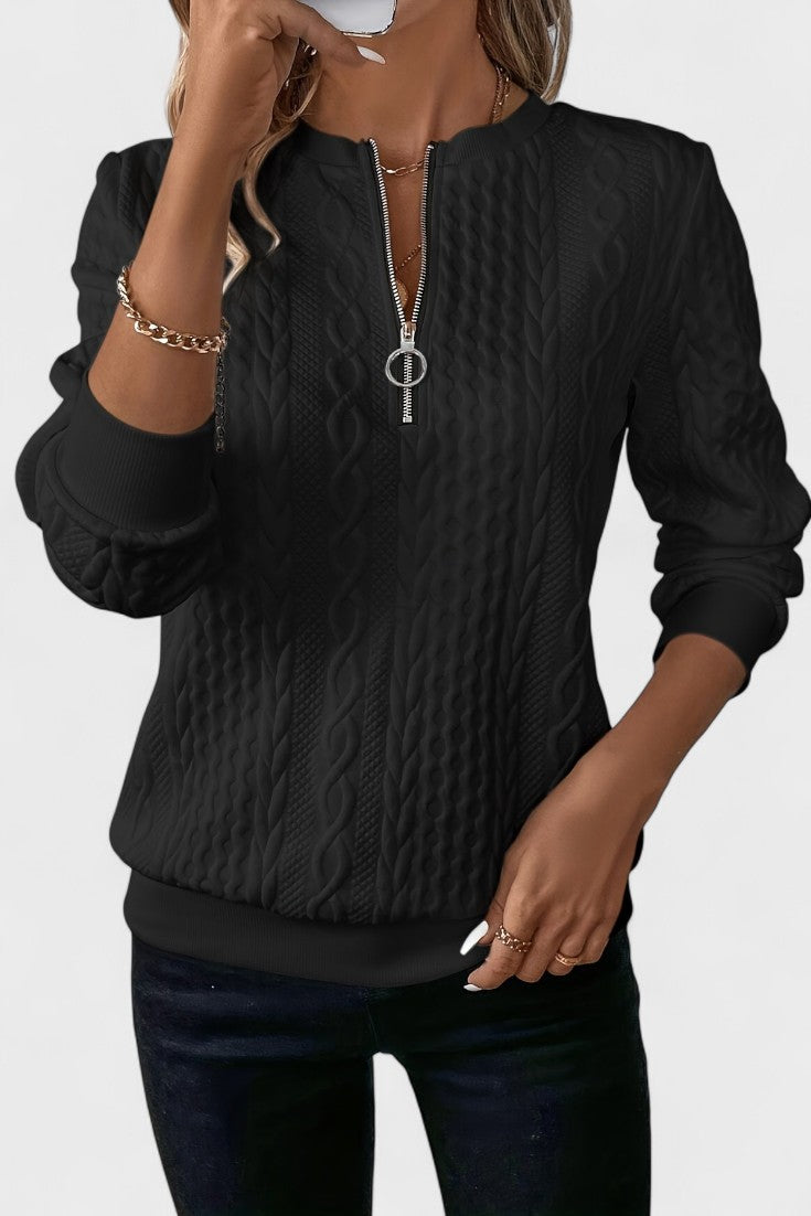 Nela™ | Maglione con zip per donne A minha loja