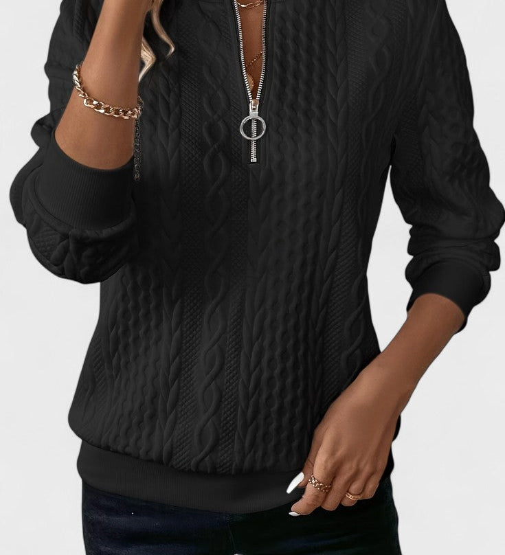 Nela™ | Maglione con zip per donne A minha loja