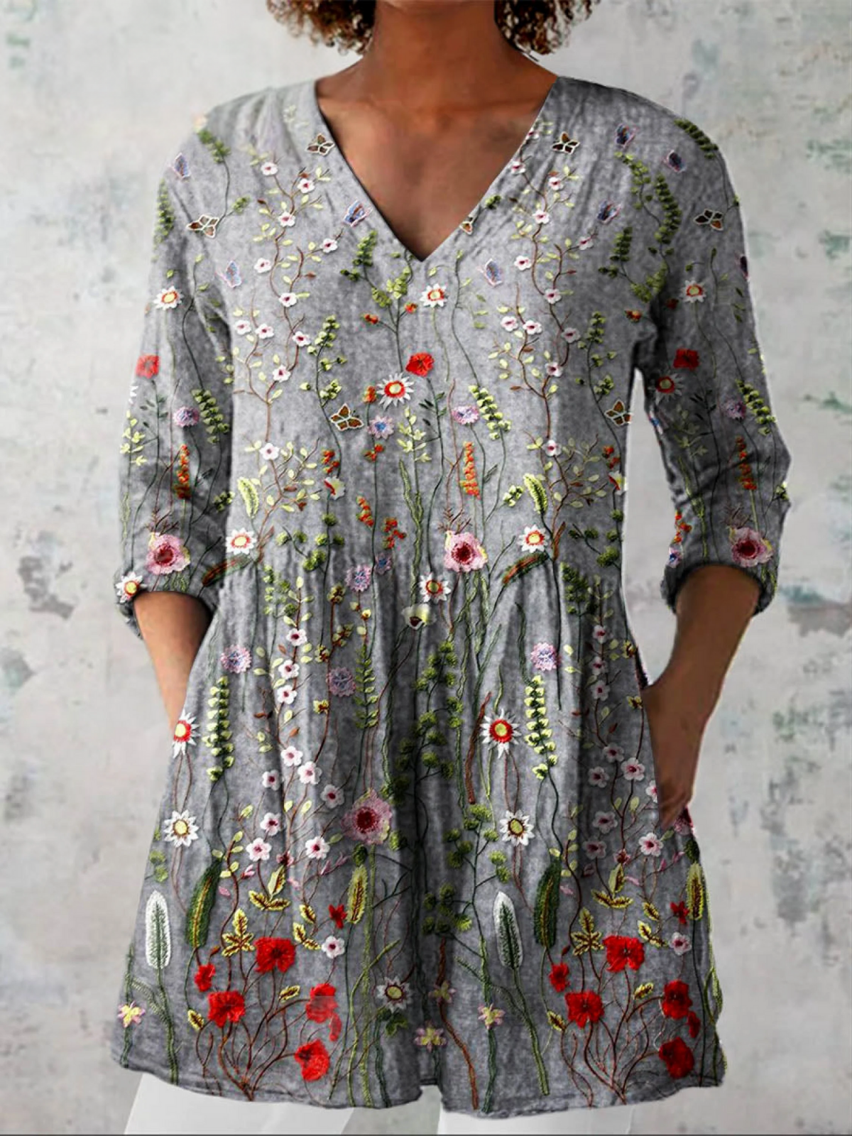 Amelie | Blusa Lunga con Decolleté a V A minha loja