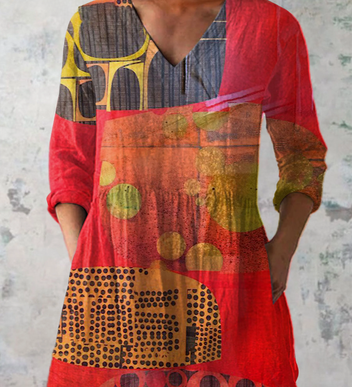Lucie | Blusa Lunga con Scollatura a V Elegante A minha loja