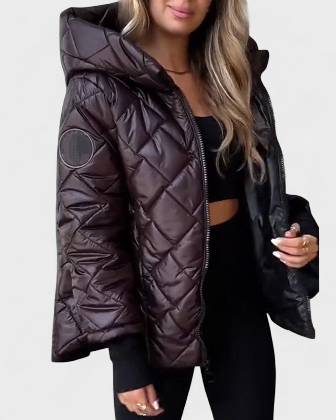 Ema™ | Giacca elegante con cappuccio A minha loja