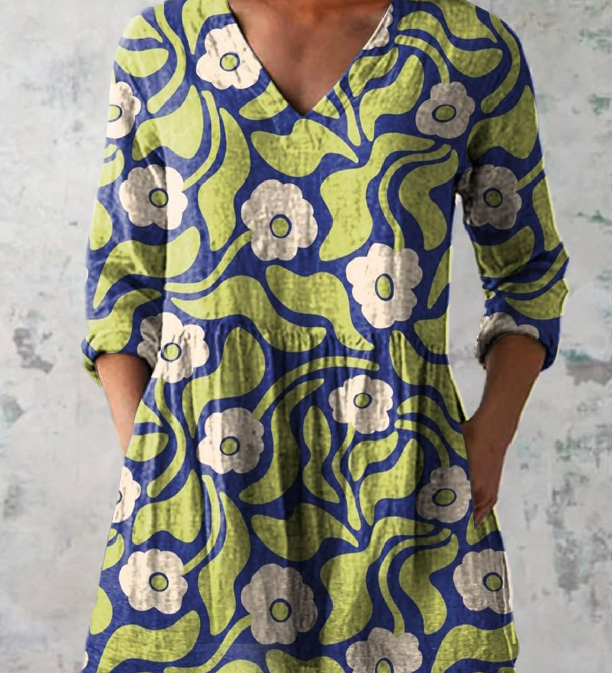 "Elodie | Camicia Lunga con Scollatura a V". A minha loja